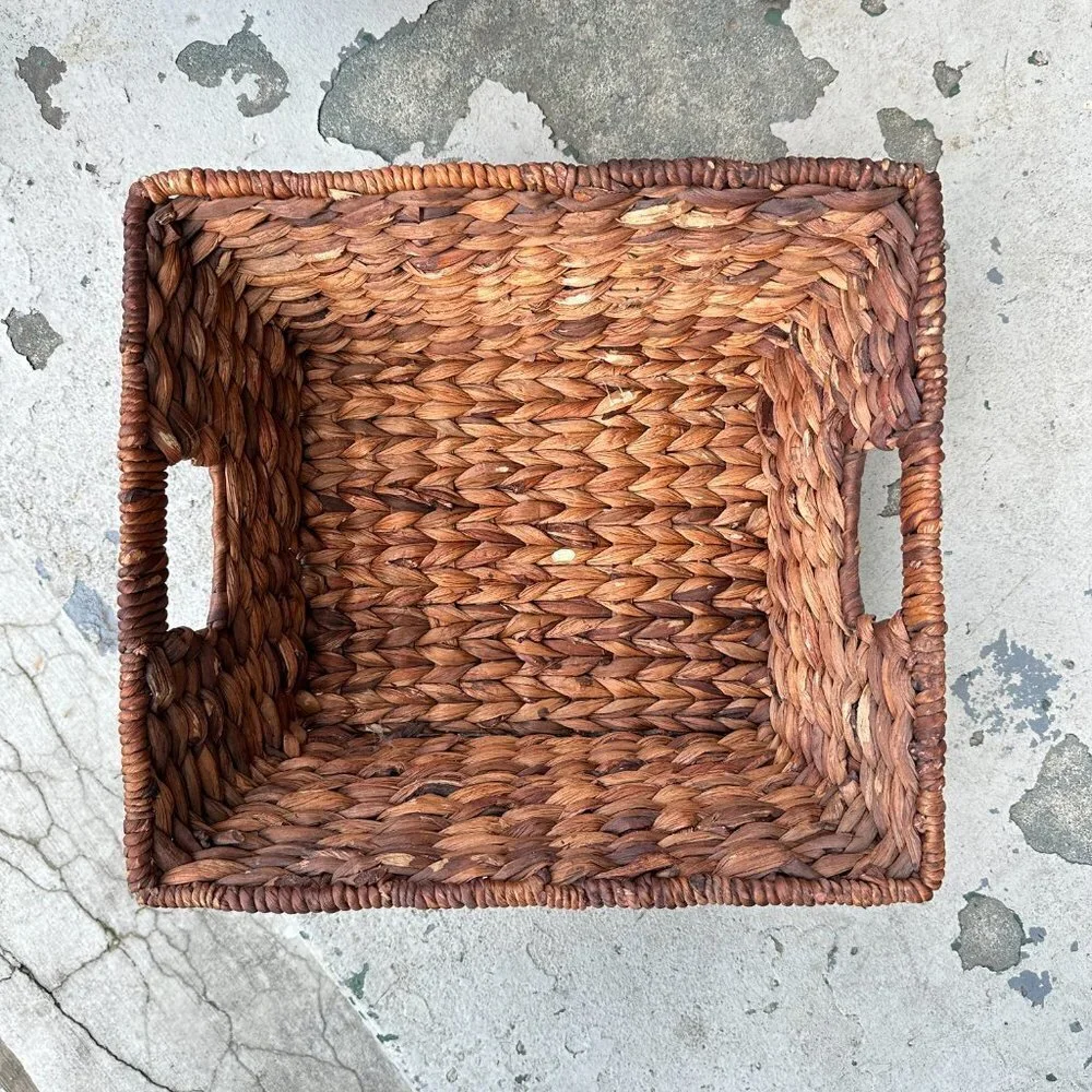 Woven Hyacinth Storage Basket